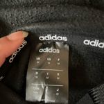 Adidas  Charcoal Hoodie with Iconic White Stripes Photo 4