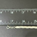 Vintage 925 Sterling Silver Braided Woven Snake Chain 7.25” Bracelet 4g. Photo 6