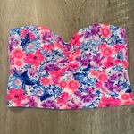 PINK - Victoria's Secret VS PINK floral and rhinestone strapless bralette Photo 0