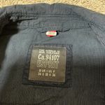 Esprit  Blue Pinstripe Utility Jacket Button Front Collared Military Style Photo 3