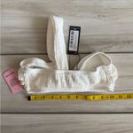 Pretty Little Thing  Crinkle One Shoulder Bikini Top White Small NWT Photo 4