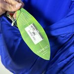 Farm Rio Mini Dress Bright Blue Open Back Ruffled Long Sleeve Women’s M Photo 11