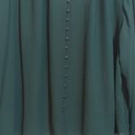 1.4.3. Story by Line Up Good Times Pine Green Chiffon Blouse Business NWT Size M Photo 2