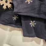 Christopher & Banks VTG Size XL Snowflake Sweater Hand Embroidered Button Front Photo 4