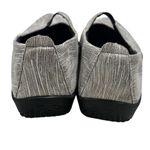 ARCOPEDICO LEINA GRAY NEUTRAL STRIPE FABRIC FLATS MARY JANES WOMENS EU 41 US 10 Silver Photo 5