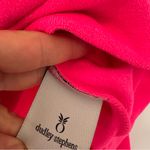 Dudley Stephens Pineapple Logo Hooded Sweatshirt Womens XS Bright Pink Photo 4