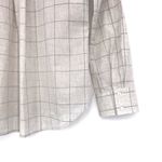 NOT MONDAY Kennedy Windowpane Shirt Light Grey XS Photo 8