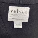 Anthropologie Velvet by Graham & Spencer Black V-Neck Midi Dress Size 3X Photo 4