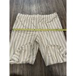 Belle Beach by Kim Gravel Tall Cabana Knit Cropped‎ Beach Pant Size 3X Tan White Photo 6