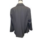 Eloquii  Tie Front Venice Crepe‎ Blazer in Black, Size 24 Photo 3
