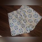 FRNCH  brocade cream duo chrome high waisted shorts party festive fall casual $99 Photo 4