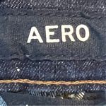 Aeropostale Aero Low Rise Size 2 Rolled Raw Hem Cuffed 5 Pocket Dark Blue Wash Denim Shorts Photo 4