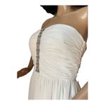 Calvin Klein Ivory White Timeless Elegant Dress Embellished Crystals size 2 Photo 15