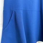 BB Dakota Waffle Knit Textured V-Neck Sleeveless Dress in Indigo Blue - Medium Photo 6