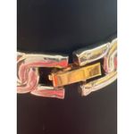 Two Tone Gold Silver Link Bracelet Fold Over Clasp Stainless Steel Unisex 7.25" Photo 2