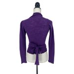 Casmari Purple Cashmere Blend Wrap Sweater Size XS Photo 9