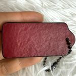 Coach 2" Dark Red Fob Bag Charm Hang tag Hangtag Photo 1