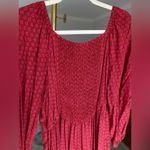 Knox Rose  Puff Sleeve V Neck Smocked Back Cottagecore Romper Summer Easter Boho Photo 8