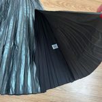 House Of Harlow 1960 Gunmetal Pleated Maxi Skirt Silver Photo 4