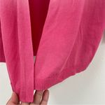 Chico's  Vibrant Orange, White and Pink Ombre Knit Long Sleeve Cardigan. Size XL Photo 4