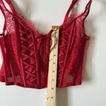 Victoria's Secret  Dream Angels‎ Red Lace-Up Corset Top Size M Photo 4