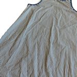 Vineyard Vines Blue White Stripe Shift Dress Sleeveless 100% Cotton Size 8 Women Photo 3