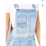 Celebrity Pink Light Blue Denim Overalls Size L Photo 10