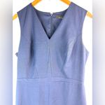 White House | Black Market 10 Smart Workwear Classic Deep Blue Fitted Mini Dress Photo 2