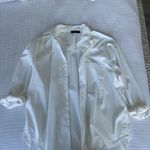 Tahari White Button Up/Beach Cover Up Photo 0