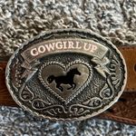 Cowgirl Up Leather Belt Brown Photo 6