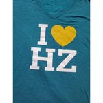 Gildan HAZEL'S Liquor Store Colorado‎ T-Shirt Women's Large V-Neck Teal Photo 2