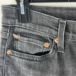 Levi's LEVI’S Wedgie Black Wash Button Fly High Rise Frayed Hem Skinny Jeans, Size 32 Photo 11