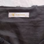 KIRUNDO Women’s Dress Long Sleeves V Neck Flowy Mini Dress Swiss Dot XL. Photo 5