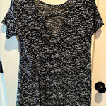 Lush Clothing Women's Lush Black White Casual Dress‎ Criss Cross Back Size Medium Photo 0