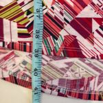 LuLaRoe  Abstract High Low Short Sleeve Dress Round Neck Sz Sm Stretch Polyester Photo 11