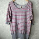 L.E.I Y2K | Lara Tissue Fleece Striped Pullover Top Photo 0