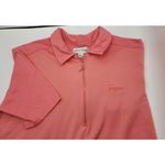Sport Haley Golf Polo Shirt Sawgrass Embroidered Half‎ Zip Salmon Pink L Size L Photo 1