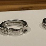 Trifari Signed Crown Silver Tone Clip On Hoop Earrings Photo 6