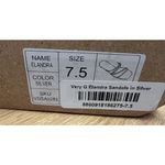 Very G  Elandra Sandals in Silver NEW Sz 7.5 Photo 3