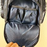 Monbebe Metro infant diaper bag back pack with changing pad. Blue Photo 7