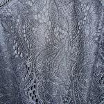 Isaac Mizrahi  Woman’s XL Flutter Sleeve Black Lace Blouse Photo 4