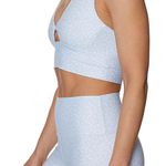 Betsey Johnson Blue And White Athletic Leggings Photo 1