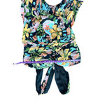 Saylor Starlee Floral Print Maxi Dress Criss Cross Halter Neck Medium Photo 3