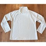 A New Day mock neck fleece pullover sweater ivory M Photo 1