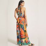 Farm Rio x Anthropologie Halter Jumpsuit, Size Large Photo 3