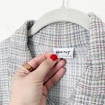 Habitat [] Gray Rainbow Thread Crinkled Lagenlook Button Down Shirt Size Medium M Photo 9