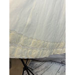 Women's J.Crew White Linen Mini Dress with Beige Trim Size 4 Photo 7