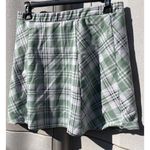 RSQ Vintage  Mini Skirt Women’s Size XL Plaid Green Squared Pull On Skirt Y2K Photo 7