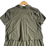J.Jill  Women's Button Down Shirt Dress Olive Green Size Small Photo 7