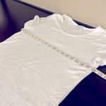 James Perse  Standard Cotton white rolled sleeve Tshirt Dress, lined, size L Photo 8